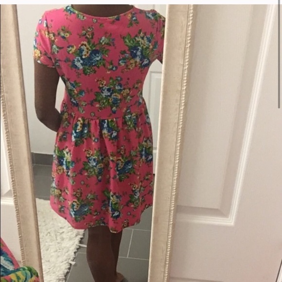 ASOS pink floral baby doll dress size 10 - Picture 2 of 3